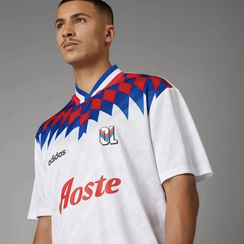 1995-1996 Olympique Lyon home retro jersey