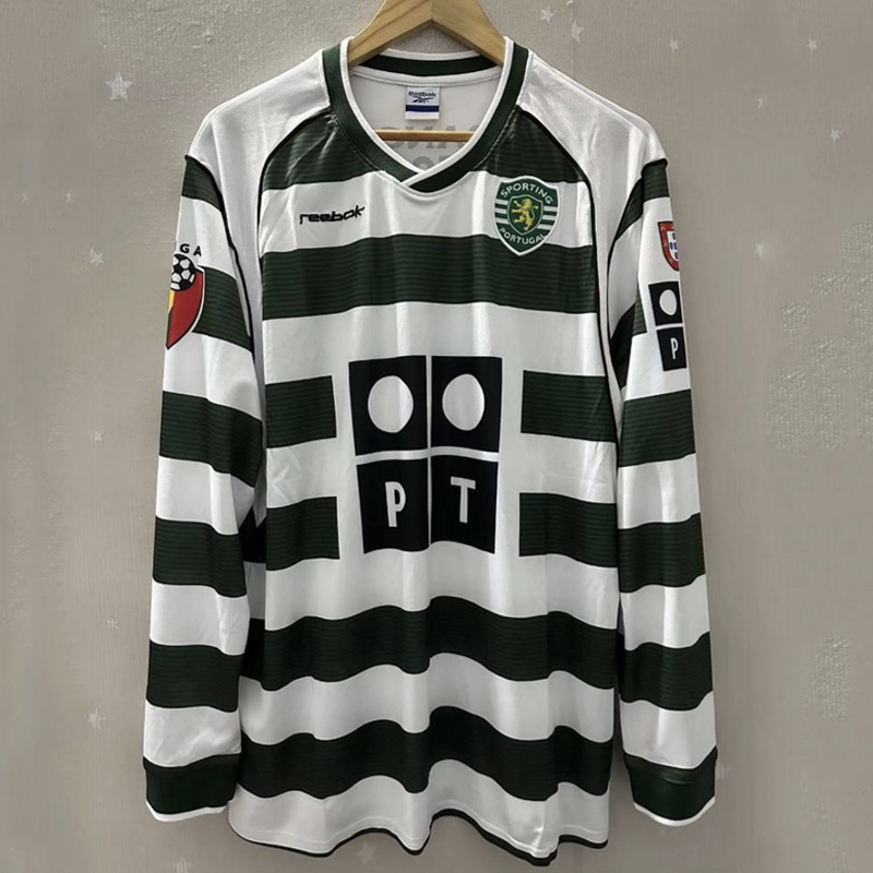 2002-2003 Sporting CP Home Retro Long sleeves Jersey