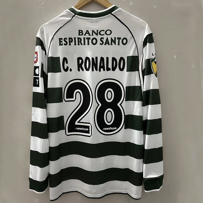 2002-2003 Sporting CP Home Retro Long sleeves Jersey