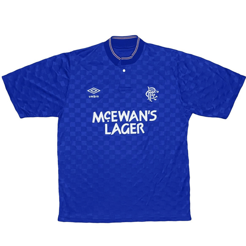 1987-1990 Glasgow Rangers Home Retro Jersey