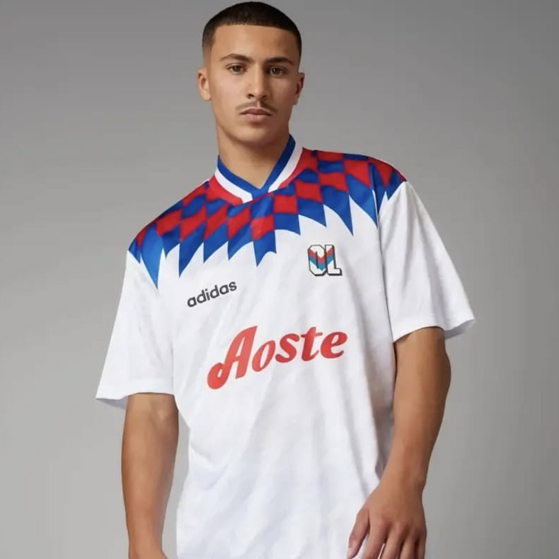 1995-1996 Olympique Lyon home retro jersey
