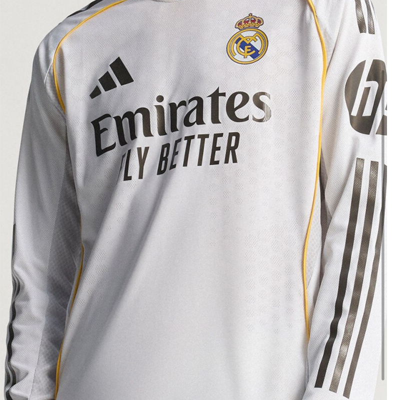 2025-2026 Real Madrid Home Player edition LS