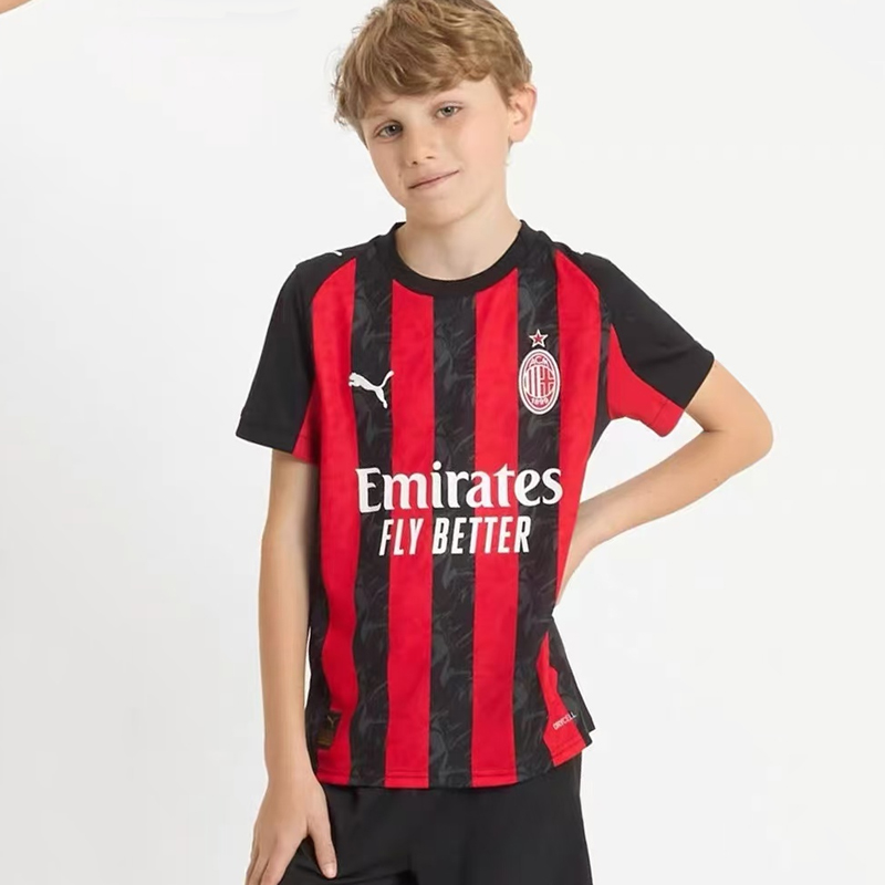 2025-2026 AC Milan Home Kids