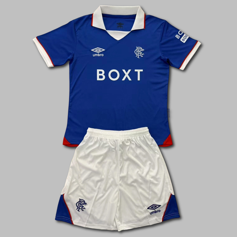 2025-2026 Glasgow Rangers Home Kids