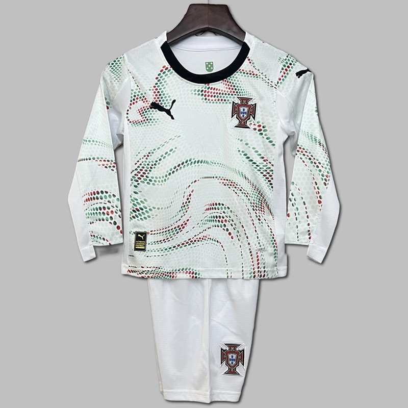 2025-2026 Portugal Away LS Kids