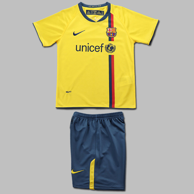 2008-2009 Barcelona Away Kids