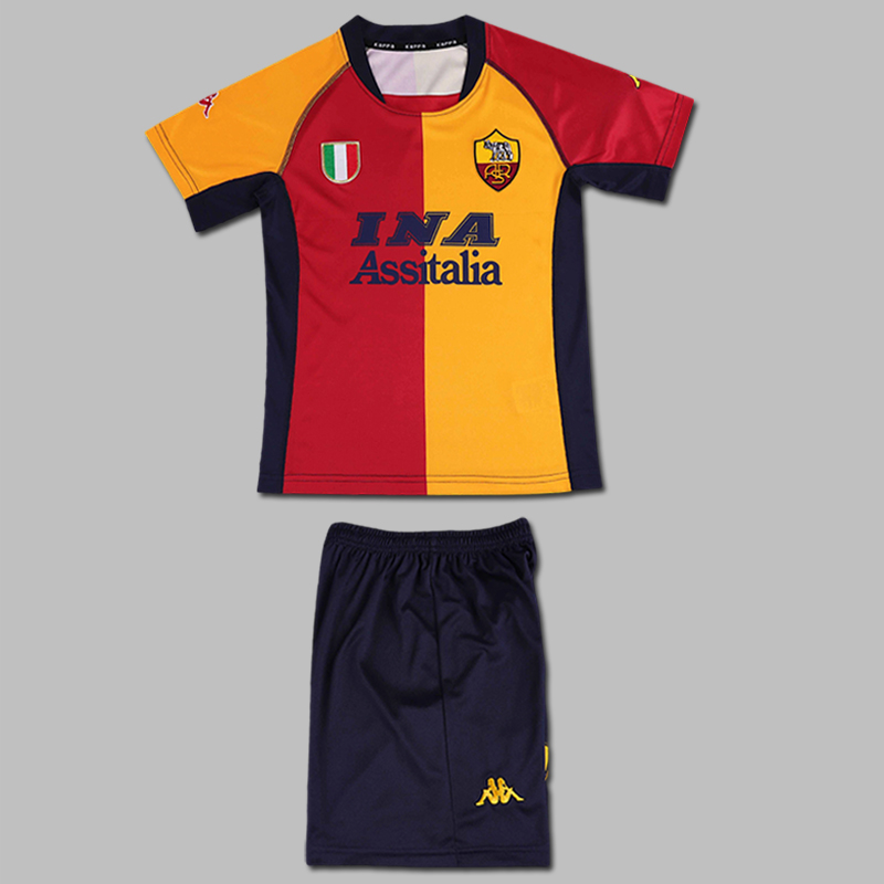2000-2001 Roma Home Jersey  Kids