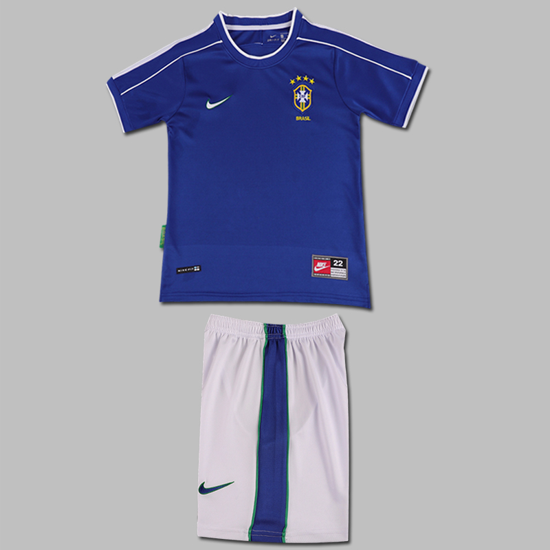 1998 Brazil Away Jersey Kids