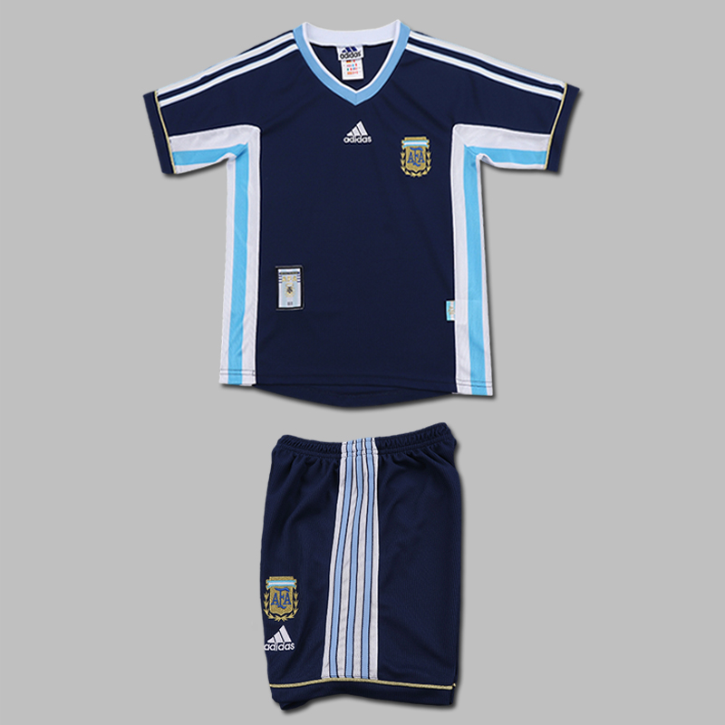 1998 Argentina Away Jersey Kids