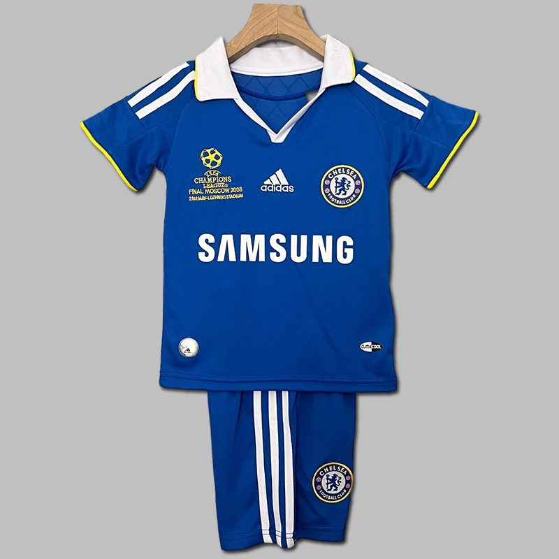 2008-2009 Chelsea Home Champions League Jersey   Kids