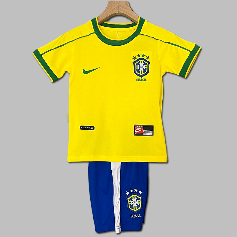 1998 Brazil Home Jersey Kids