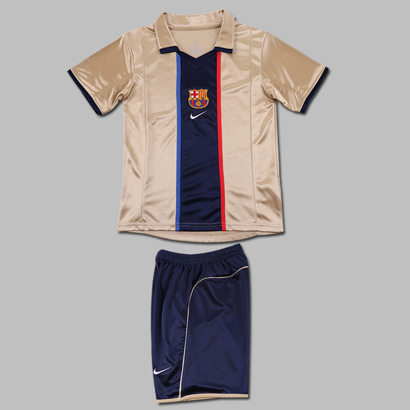 2001-2002 Barcelona Away Kids