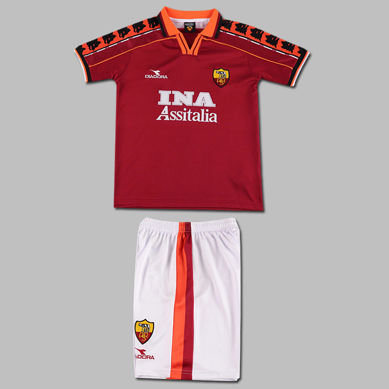 1998-1999 Roma Home Jersey Kids
