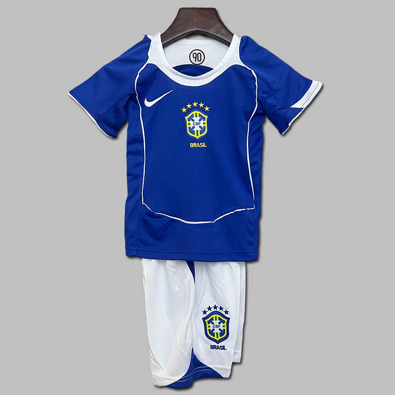 2004 Brazil Away Jersey Kids