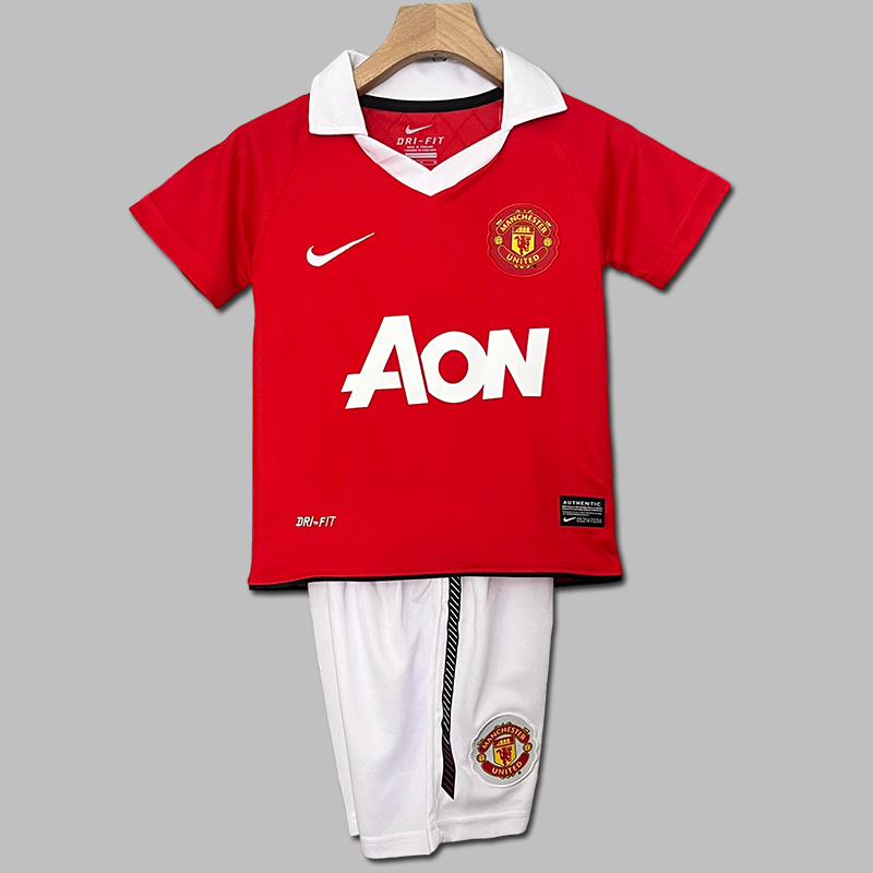 2010-2011 Manchester United Home Jersey Kids