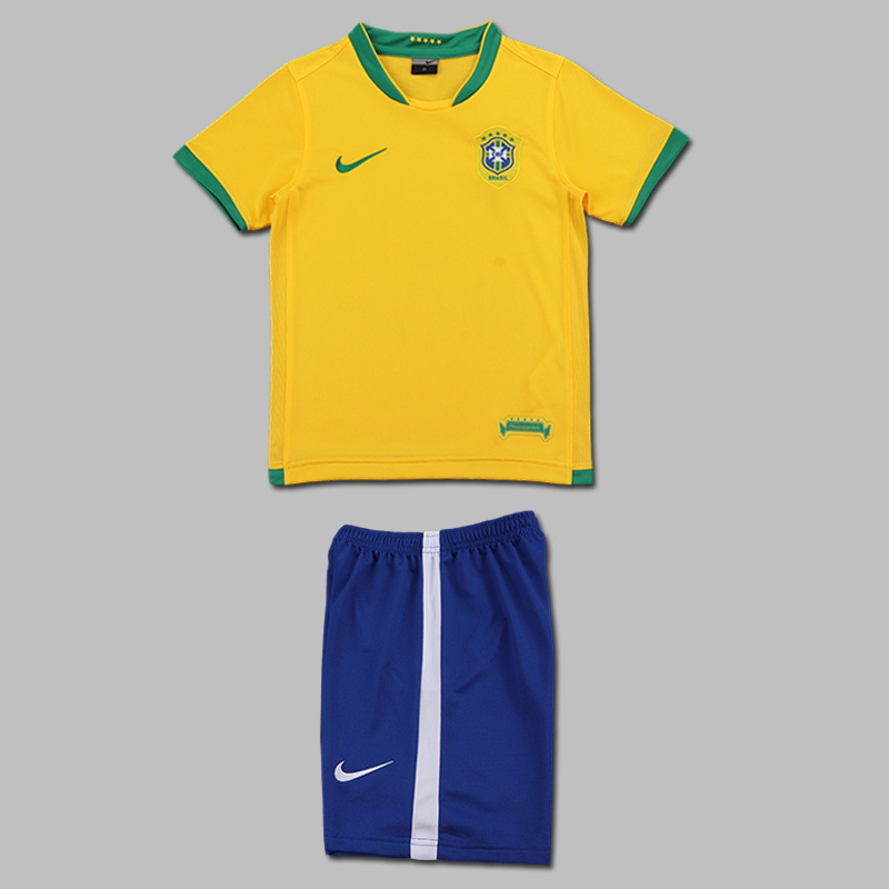 2006 Brazil Home Jersey Kids