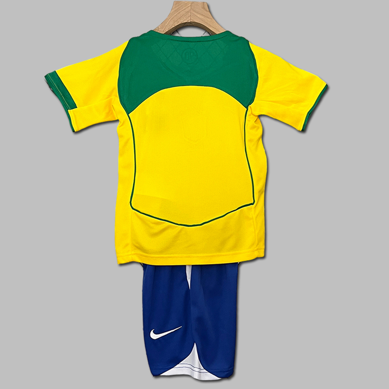 2004 Brazil Home Jersey Kids