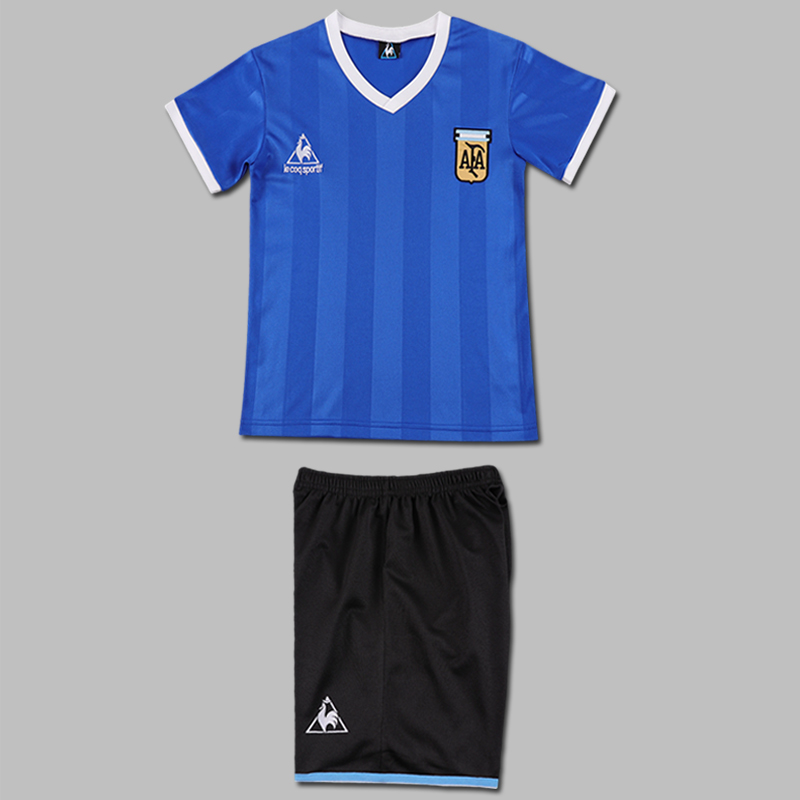 1986 Argentina Away Jersey Kids