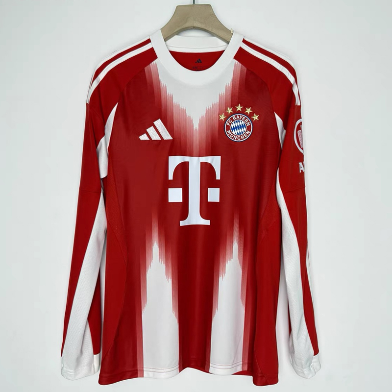 2025-2026 Bayern Munich Home Jersey LS