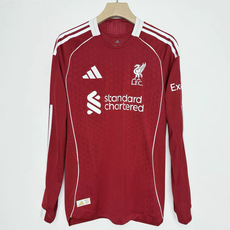 2025-2026 Liverpool Home Player version Jersey LS