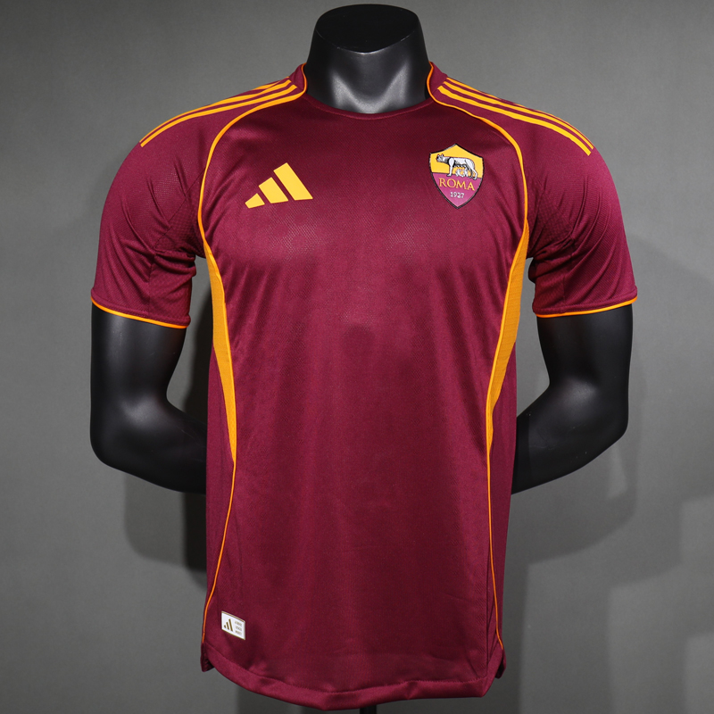2025-2026 Roma Home  Player version Jersey