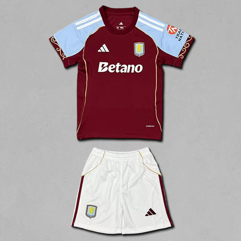 2025-2026 Aston Villa Home Kids
