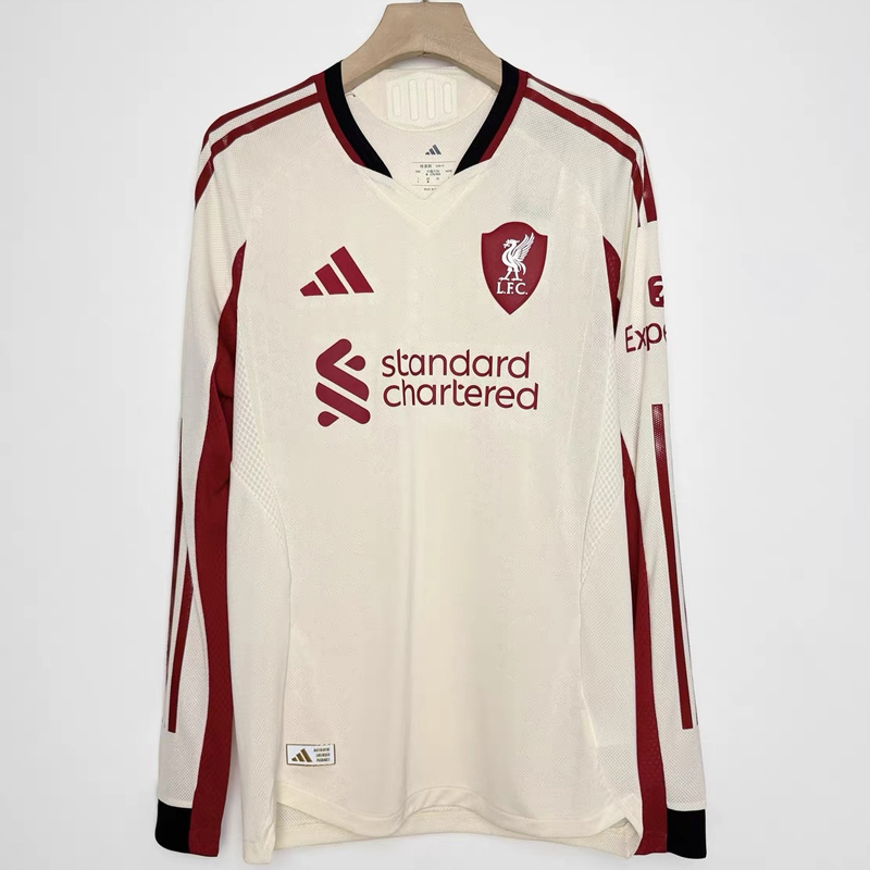 2025 - 2026 Liverpool Away Player version Jersey LS