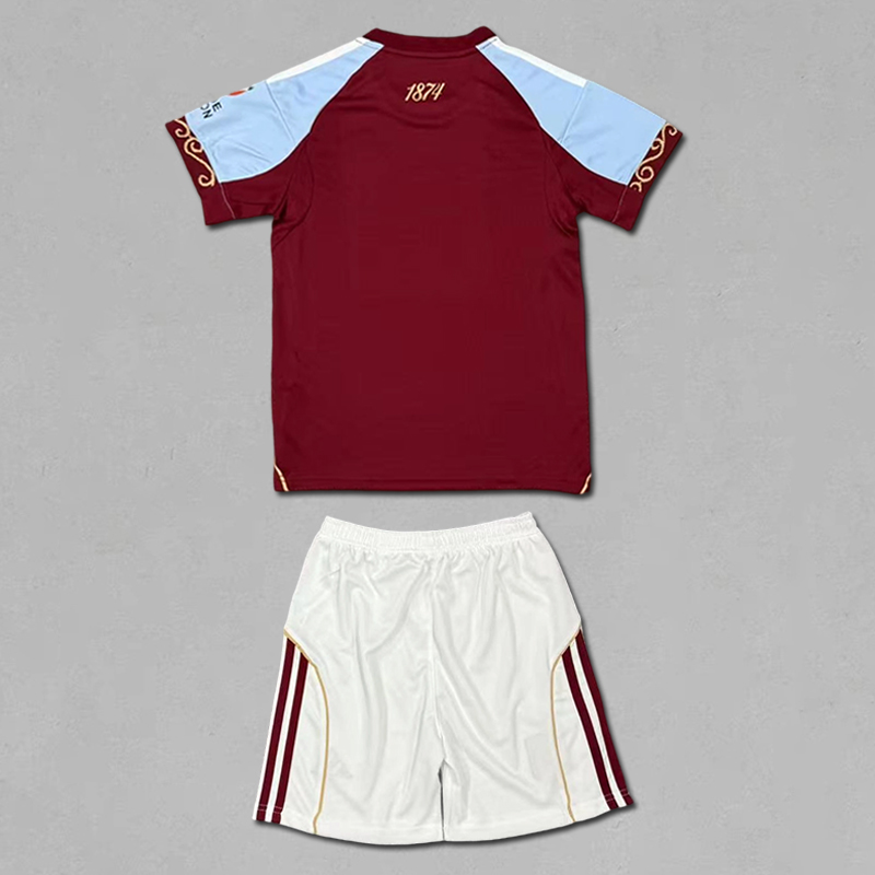 2025-2026 Aston Villa Home Kids