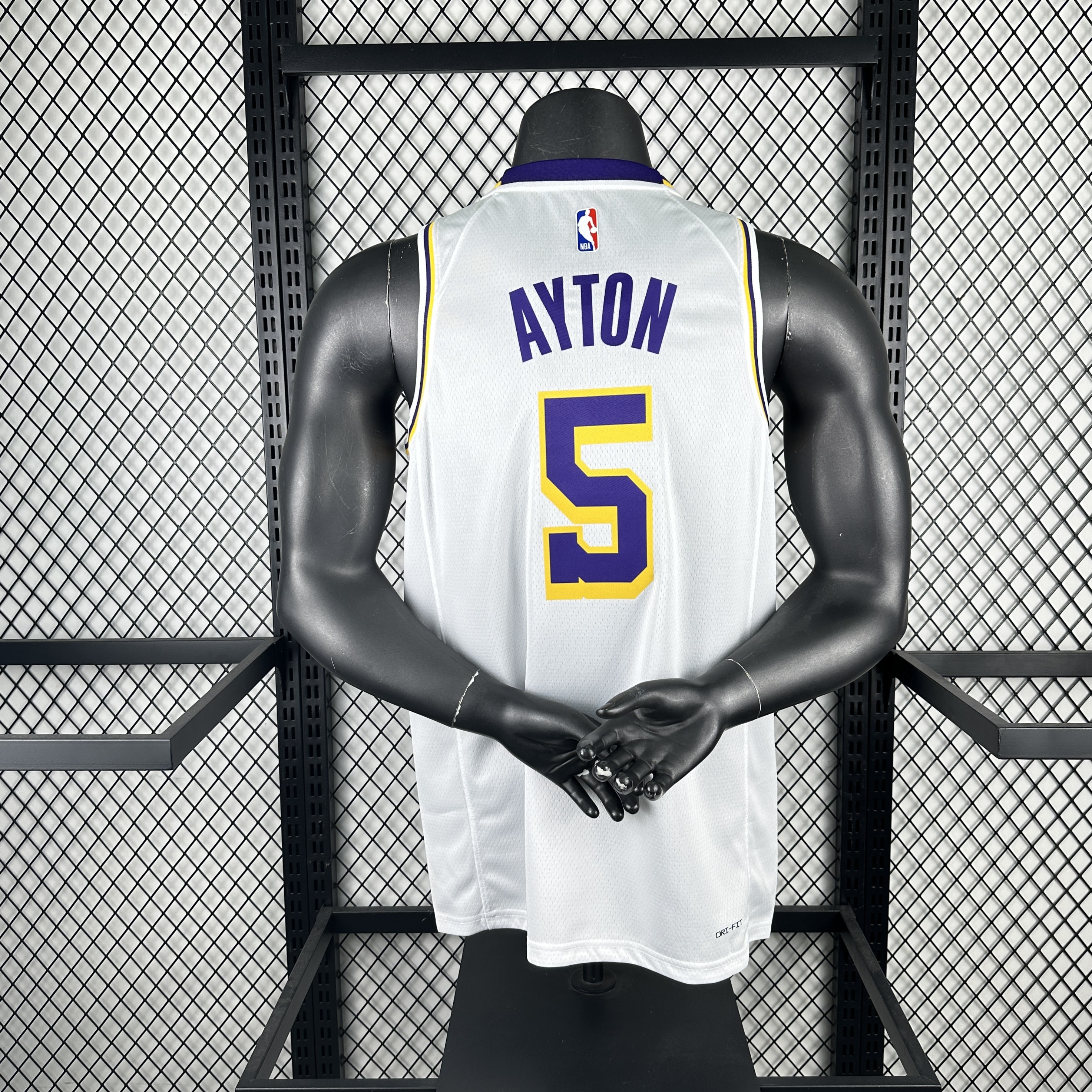 23 season Lakers' round-neck white  5 Ayton