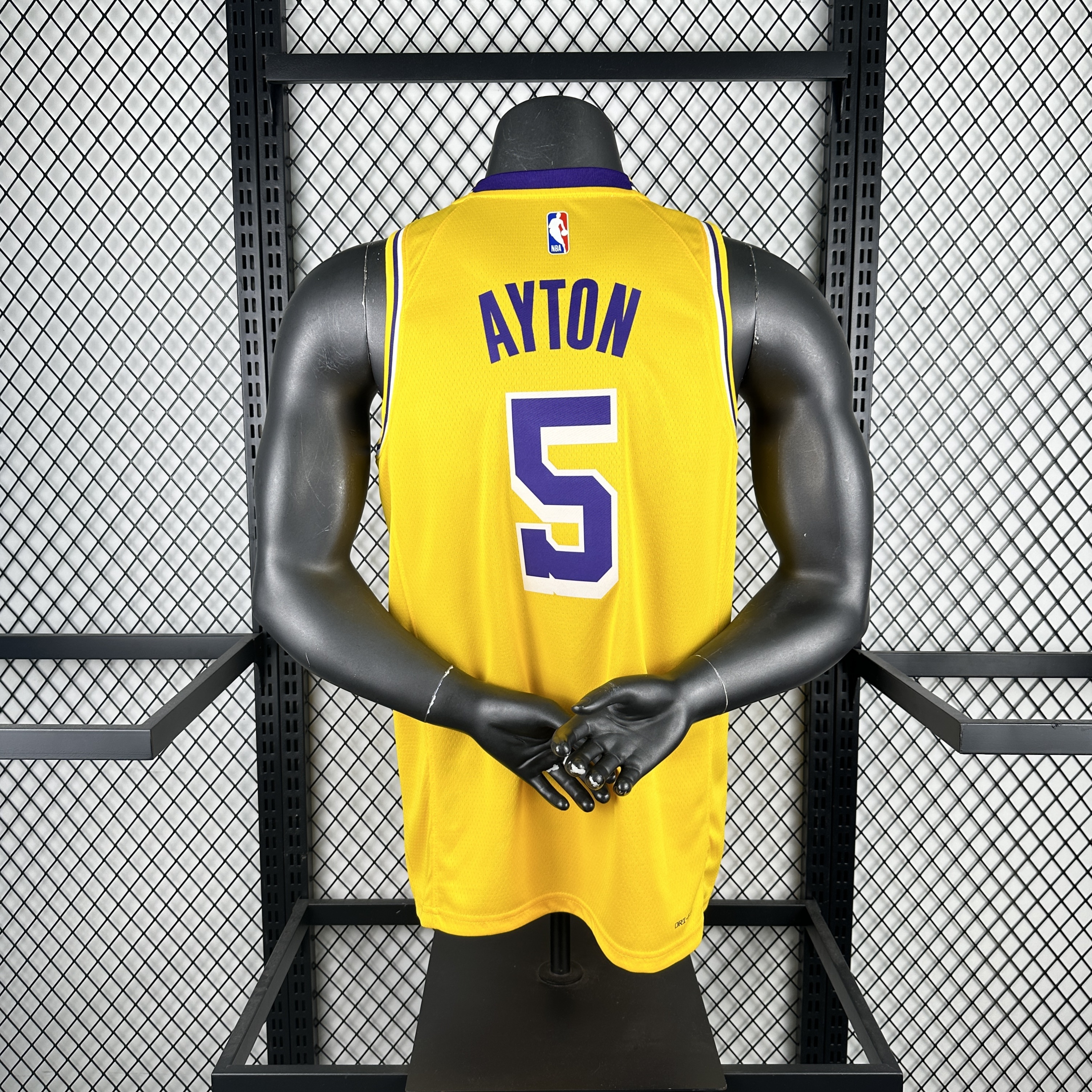 23 season Lakers' round-neck yellow 5 Ayton
