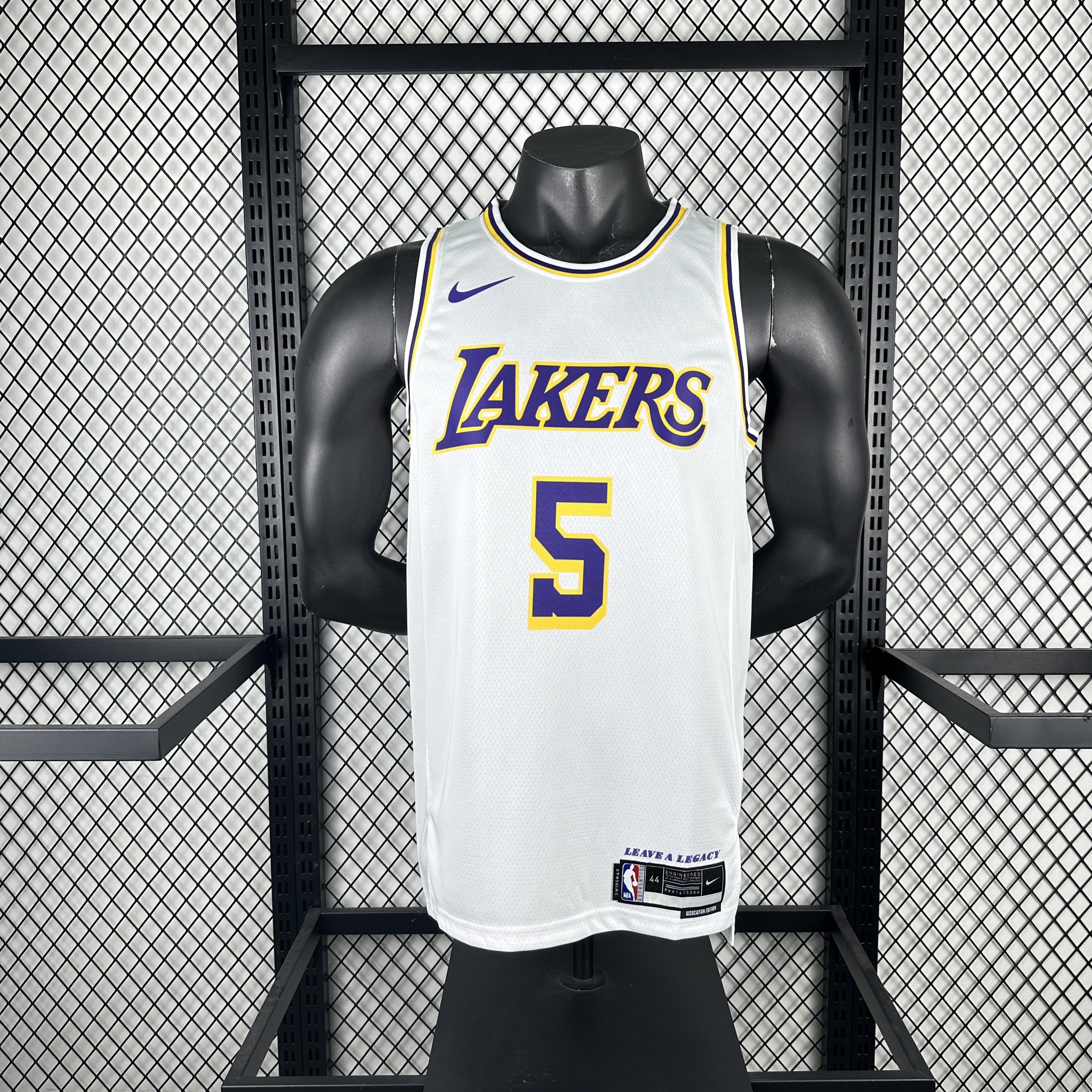 23 season Lakers' round-neck white  5 Ayton