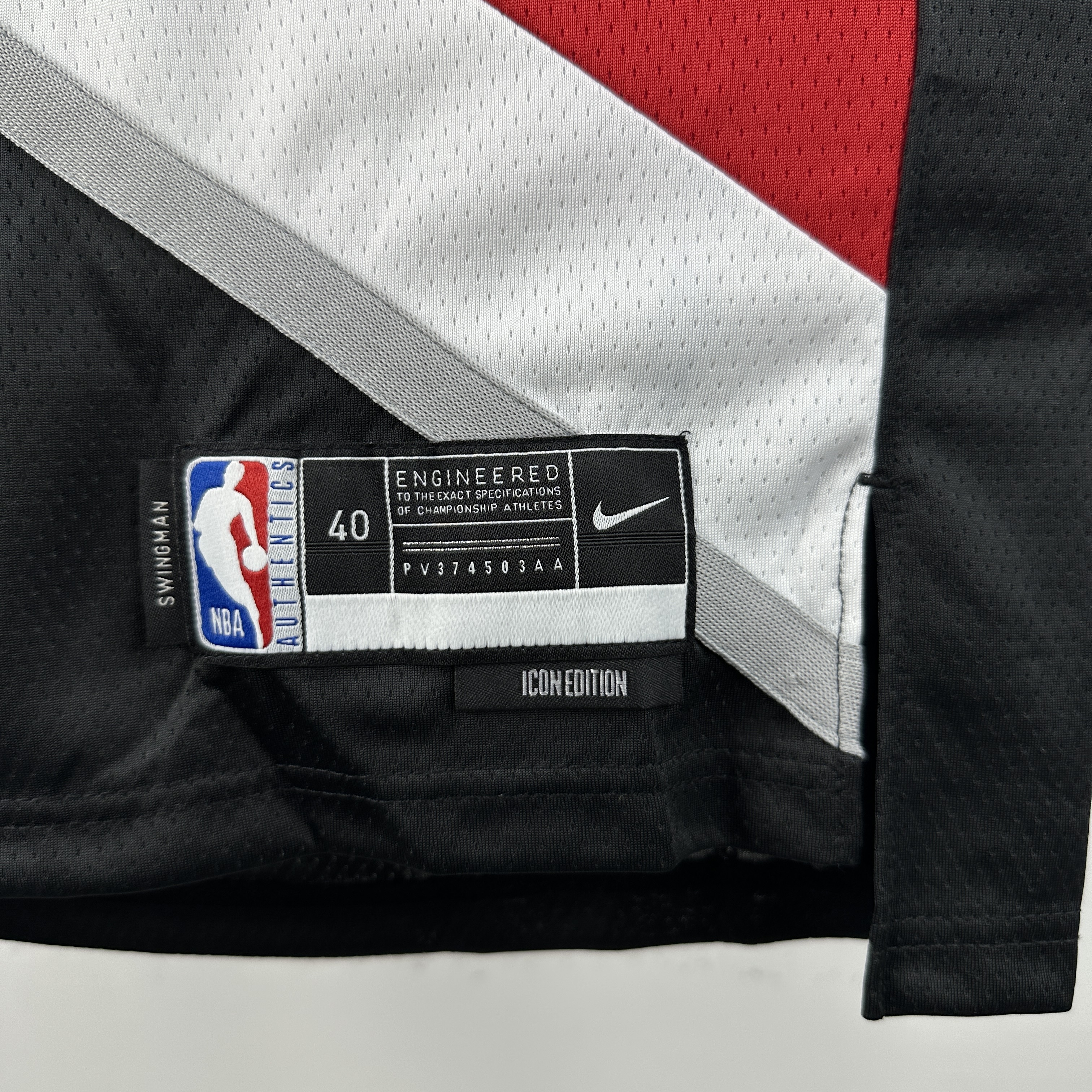 23 season Trail Blazers Black 16 Yang