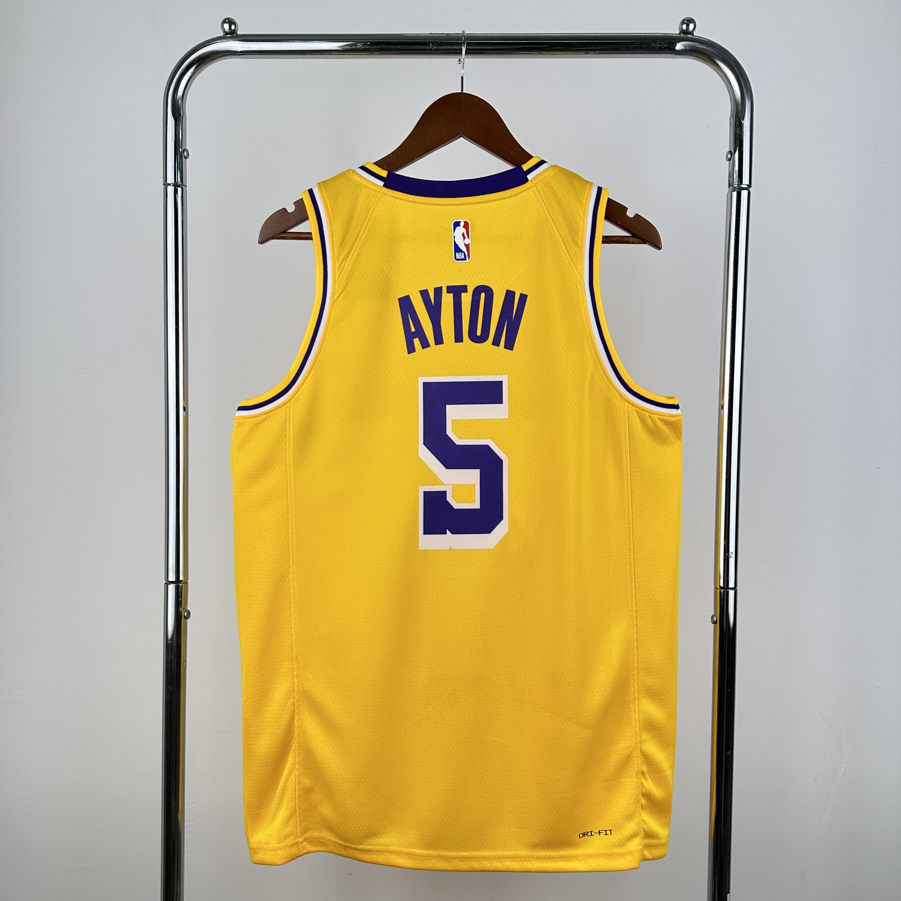 23 season Lakers' round-neck yellow 5 Ayton