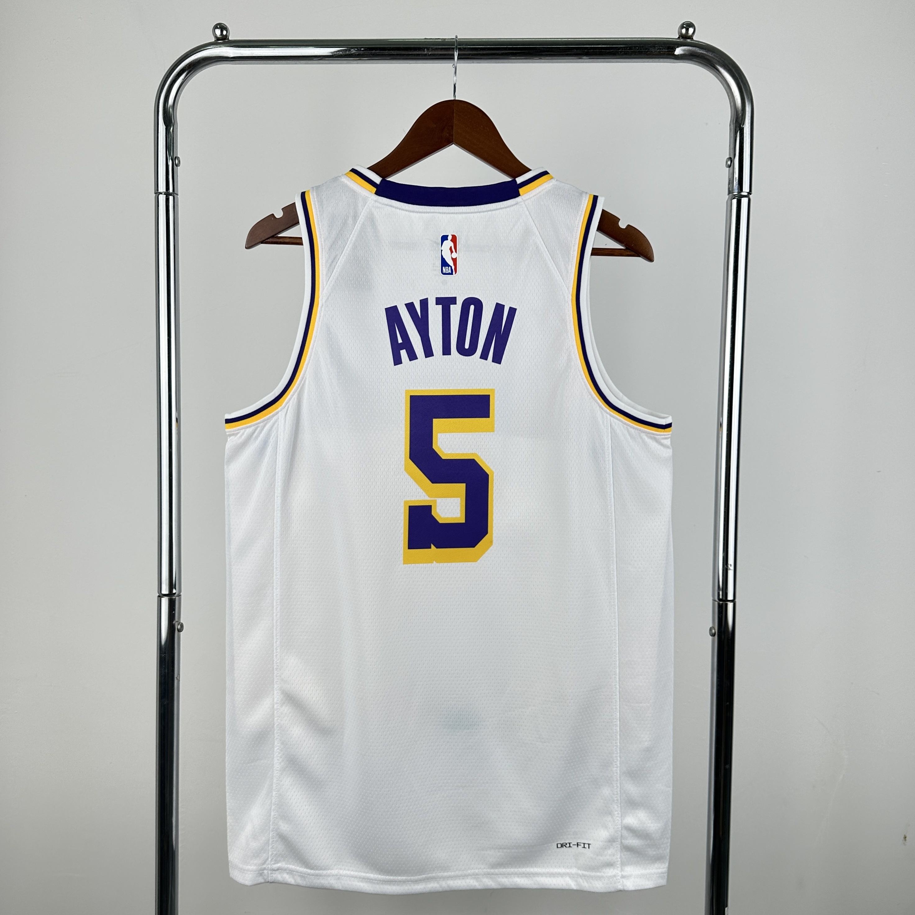 23 season Lakers' round-neck white  5 Ayton