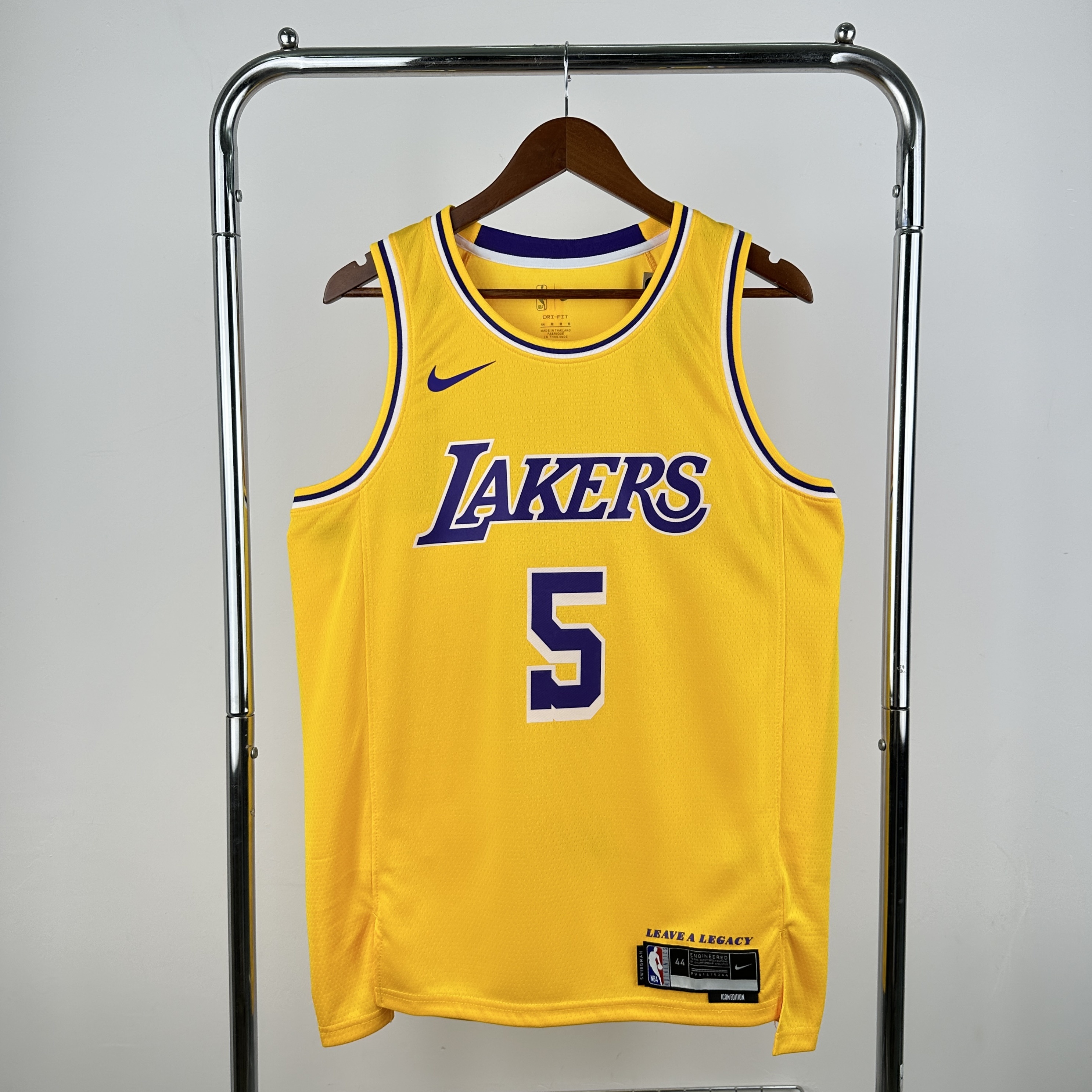 23 season Lakers' round-neck yellow 5 Ayton