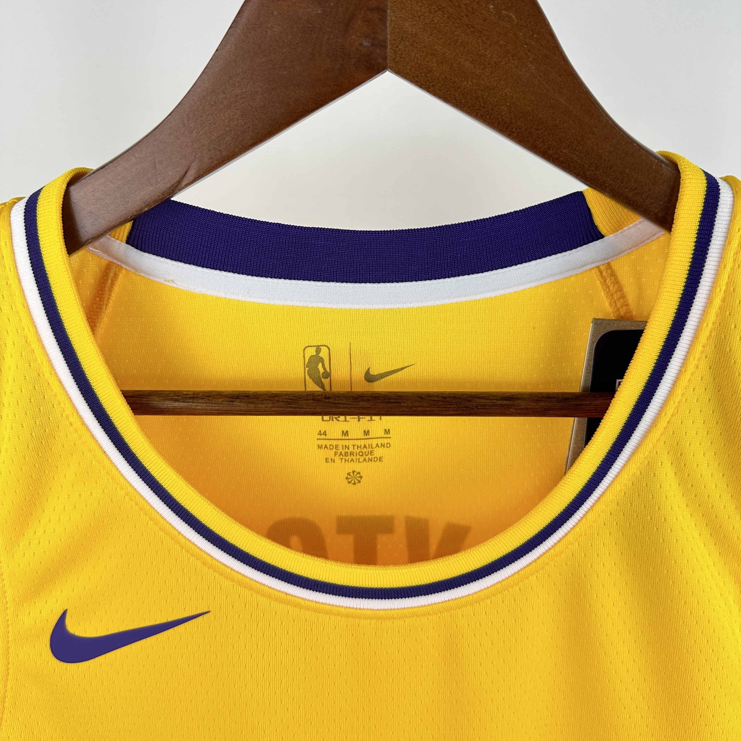 23 season Lakers' round-neck yellow 5 Ayton