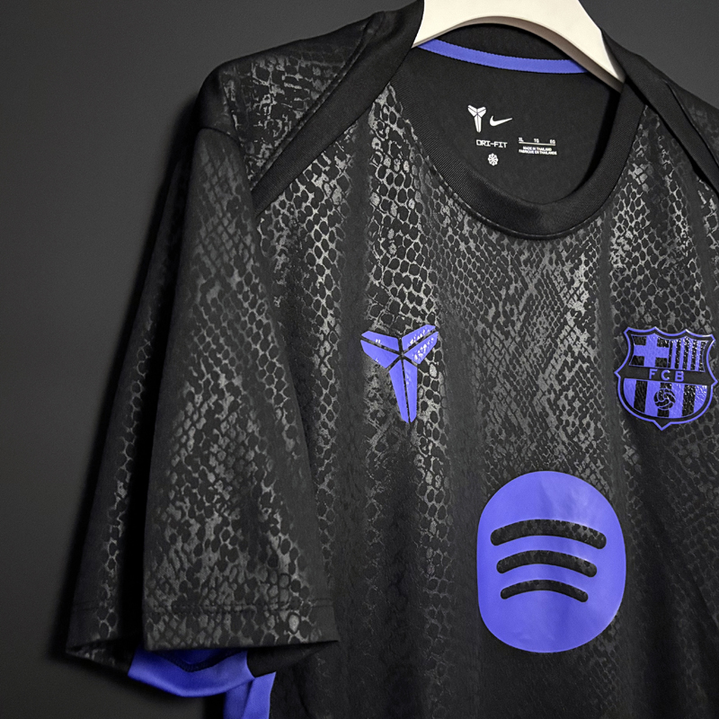 2025-2026 Barcelona Kobe's co-branded collection Jersey  black