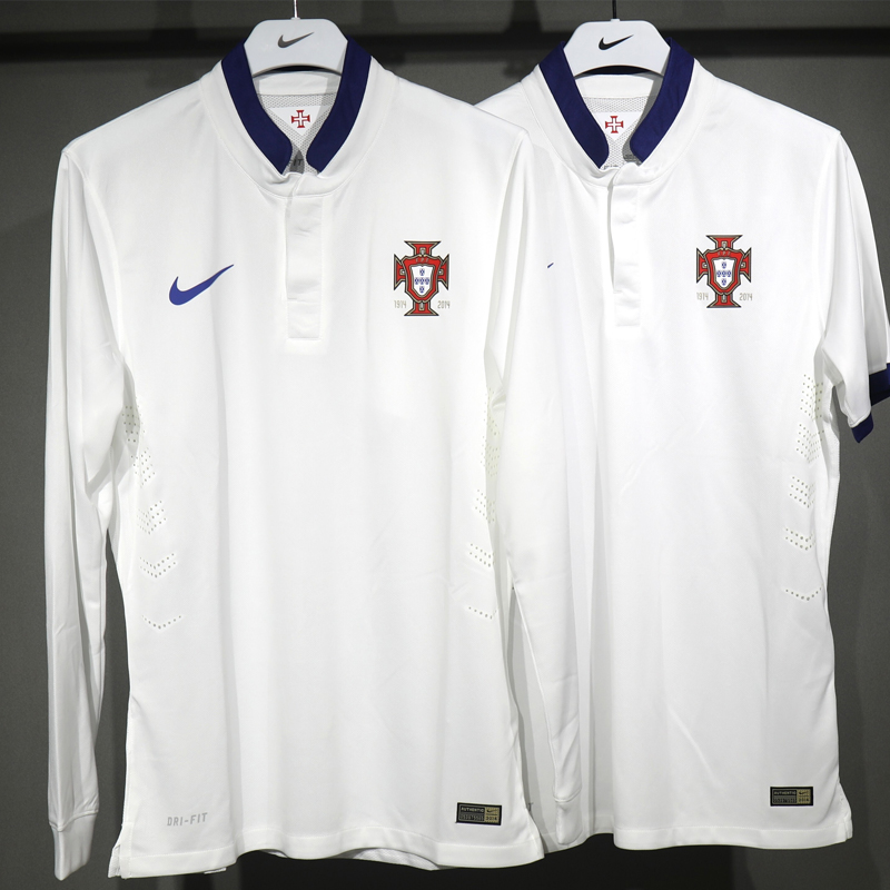 2014 Portugal Away Player version Jersey LS