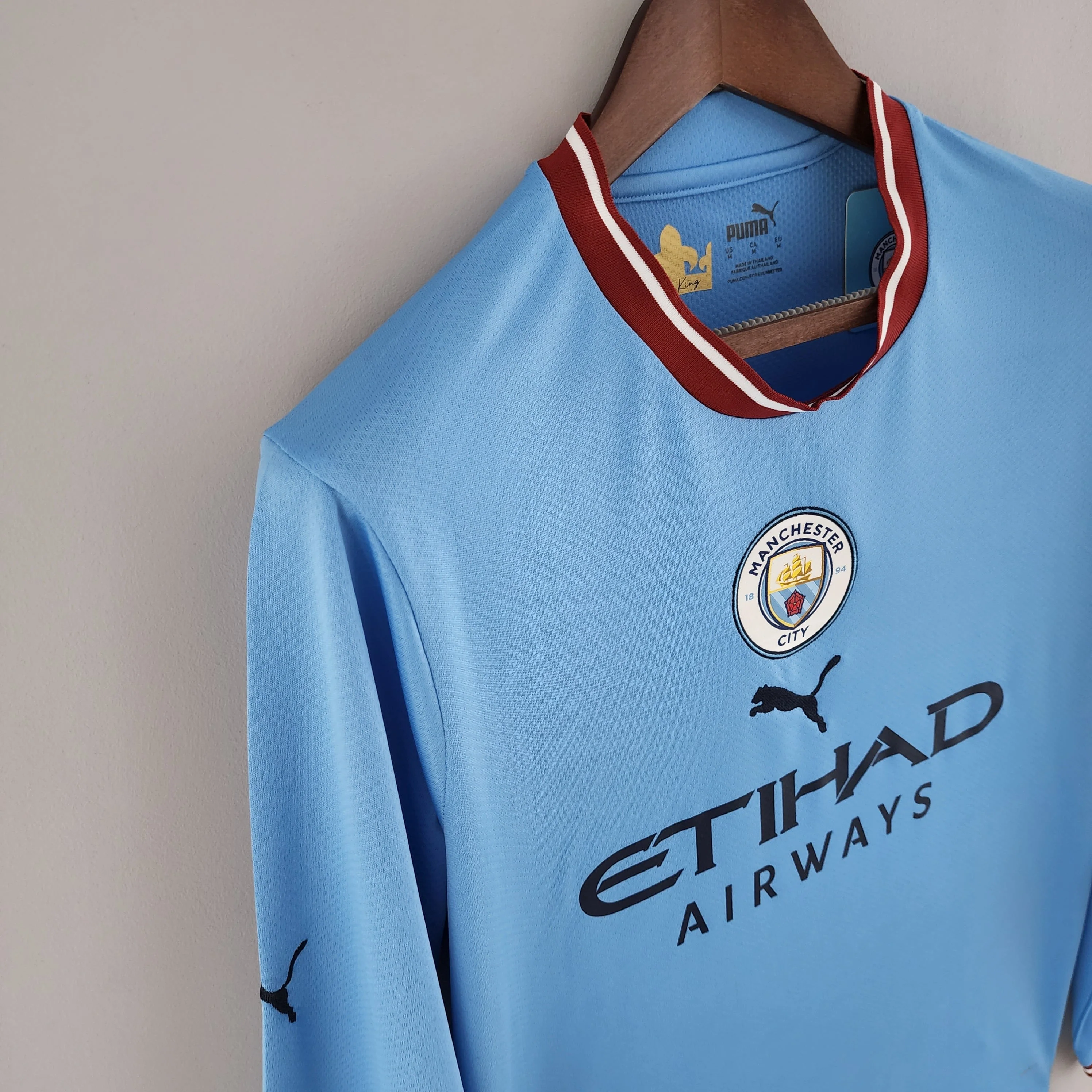 MANCHESTER CITY 2022 - 2023 HOME JERSEY LONG-SLEEVED