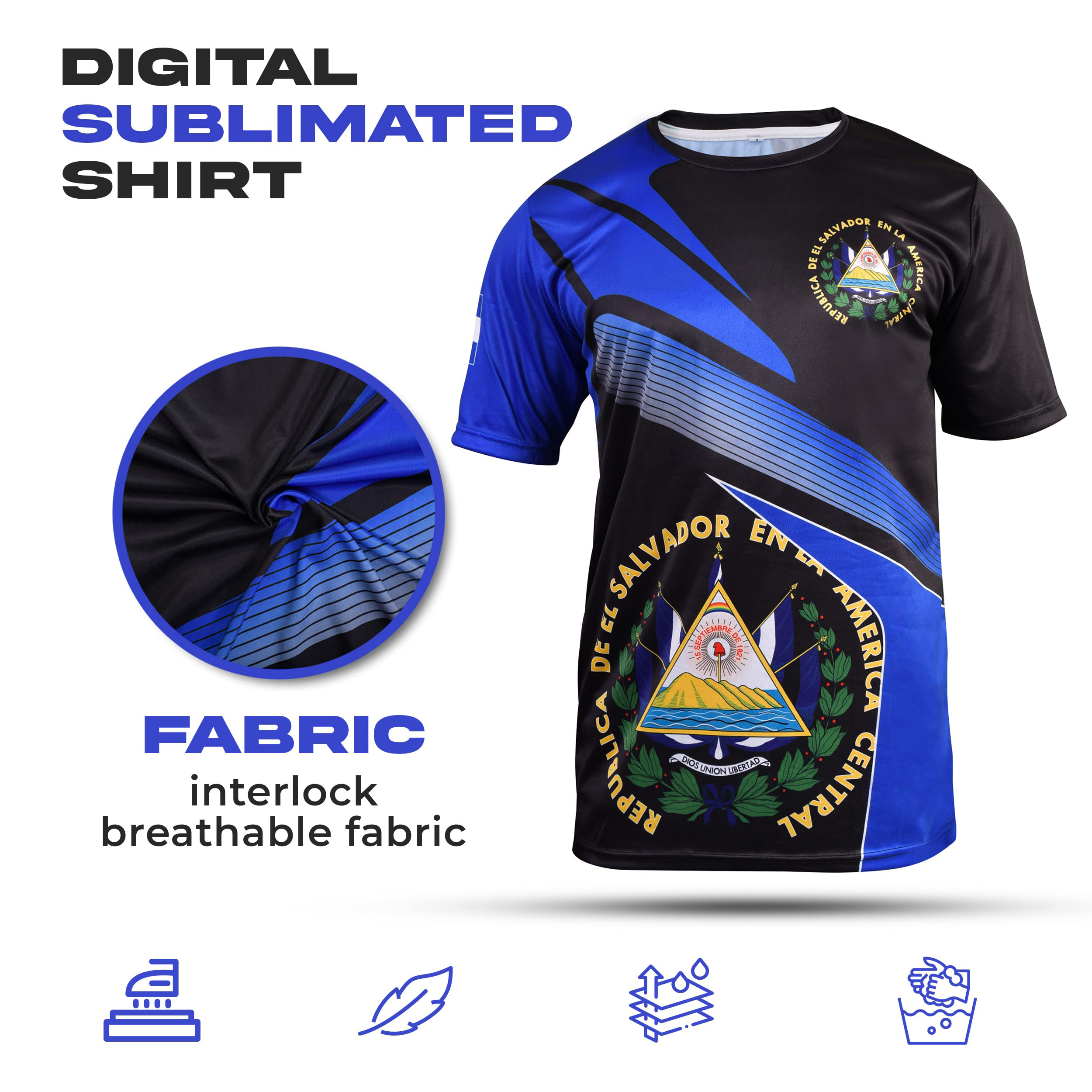 Fury El Salvador Soccer Jersey - El Salvador Football Shirt Camiseta de futbol de El Salvador Jersey