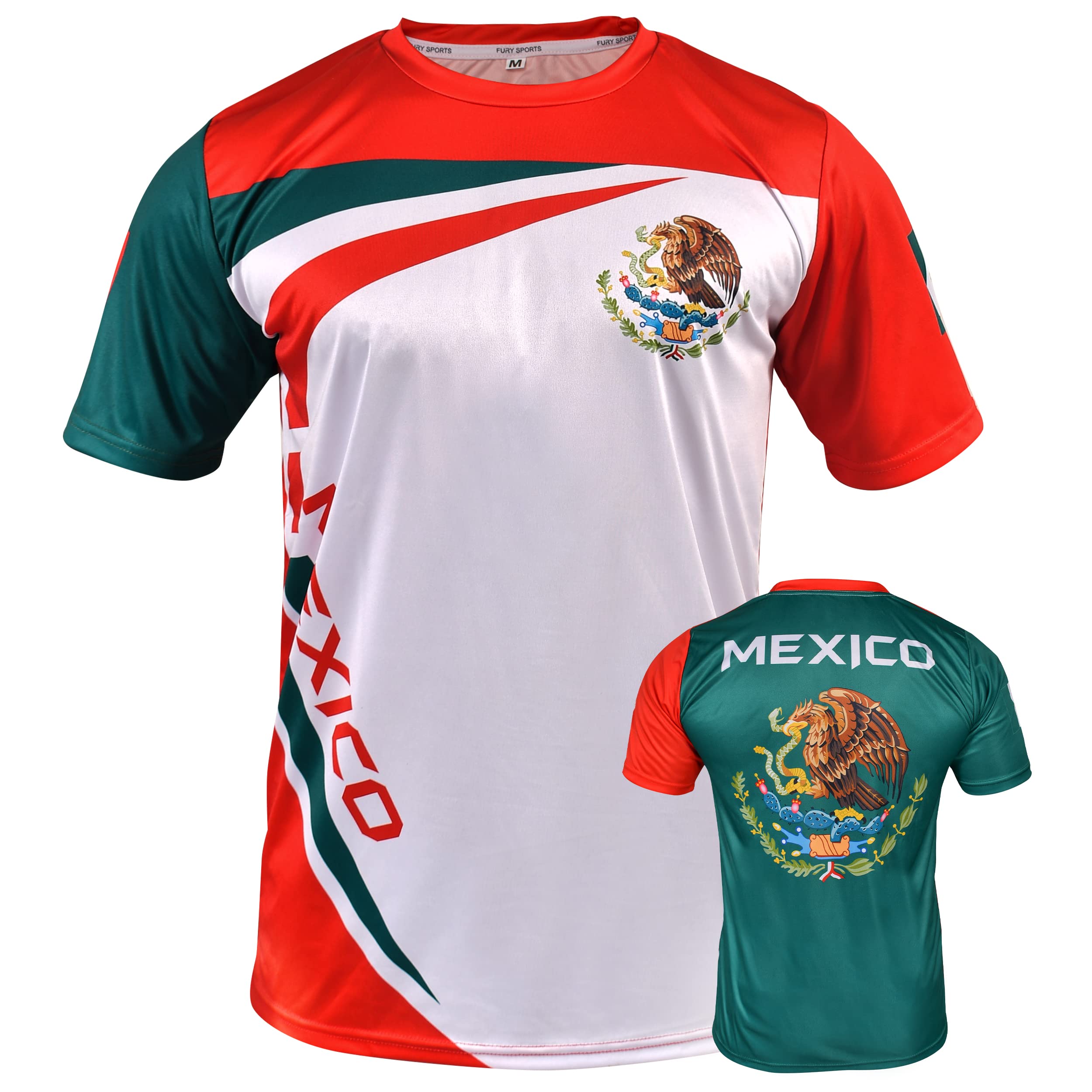 Fury Mexico Soccer Jersey Mexico Shirt Camiseta de Futbol Mexicana Shirt Mexico Jersey Unisex_Mujer_Hombre_Men