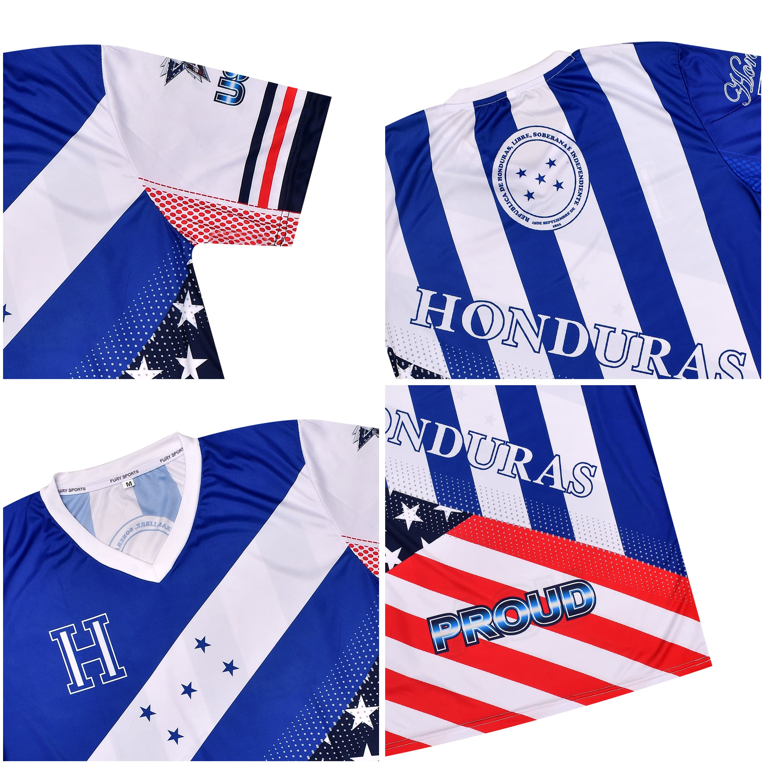 Angry Honduran and American flags Mixed soccer jersey - Honduras Shirt - Camiseta de Futbol Honduras jersey Hombres_ Men's_women's_neutral