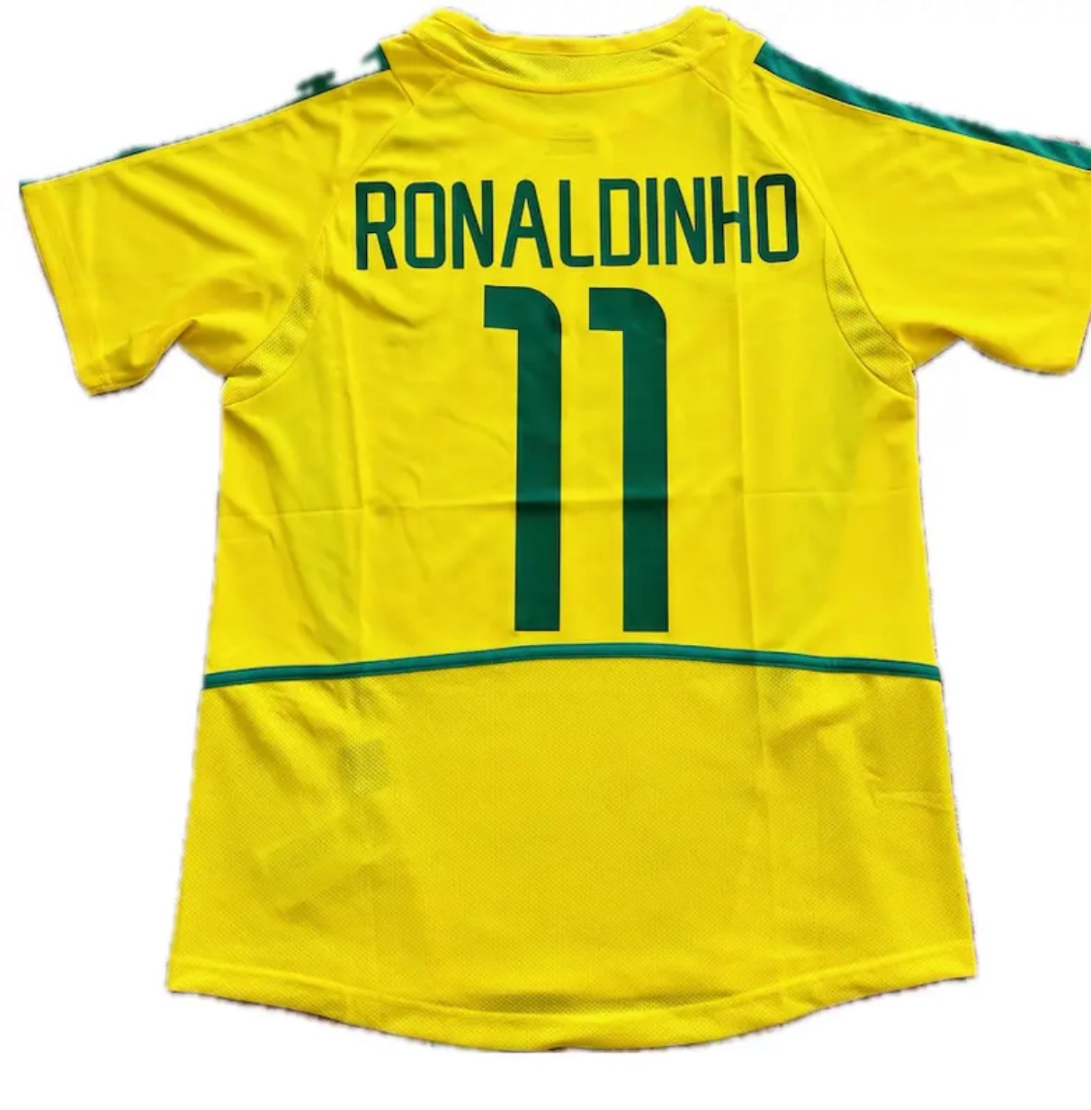 Ronaldinho 11 Brazil National Football Team Yellow 2002 World Cup Jersey Korea Japan