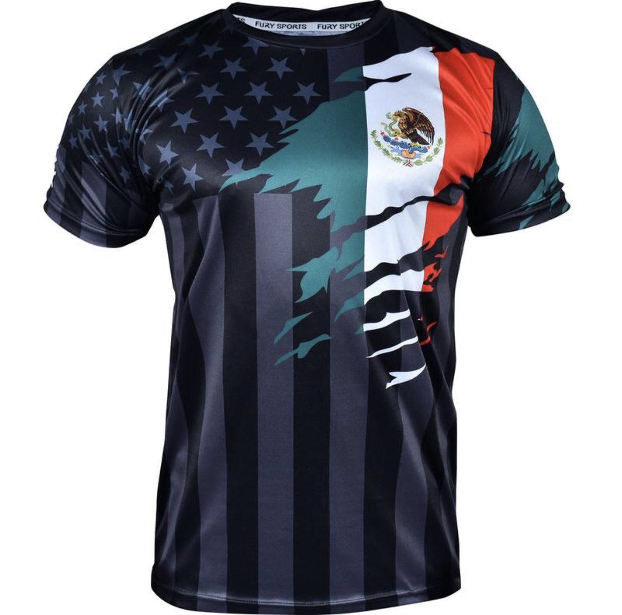 Fury Mexico Early Deal Fury Mexico Guatemala Honduras El Salvador and USA Flag Mix Soccer Jersey - Men_Women_Unisex