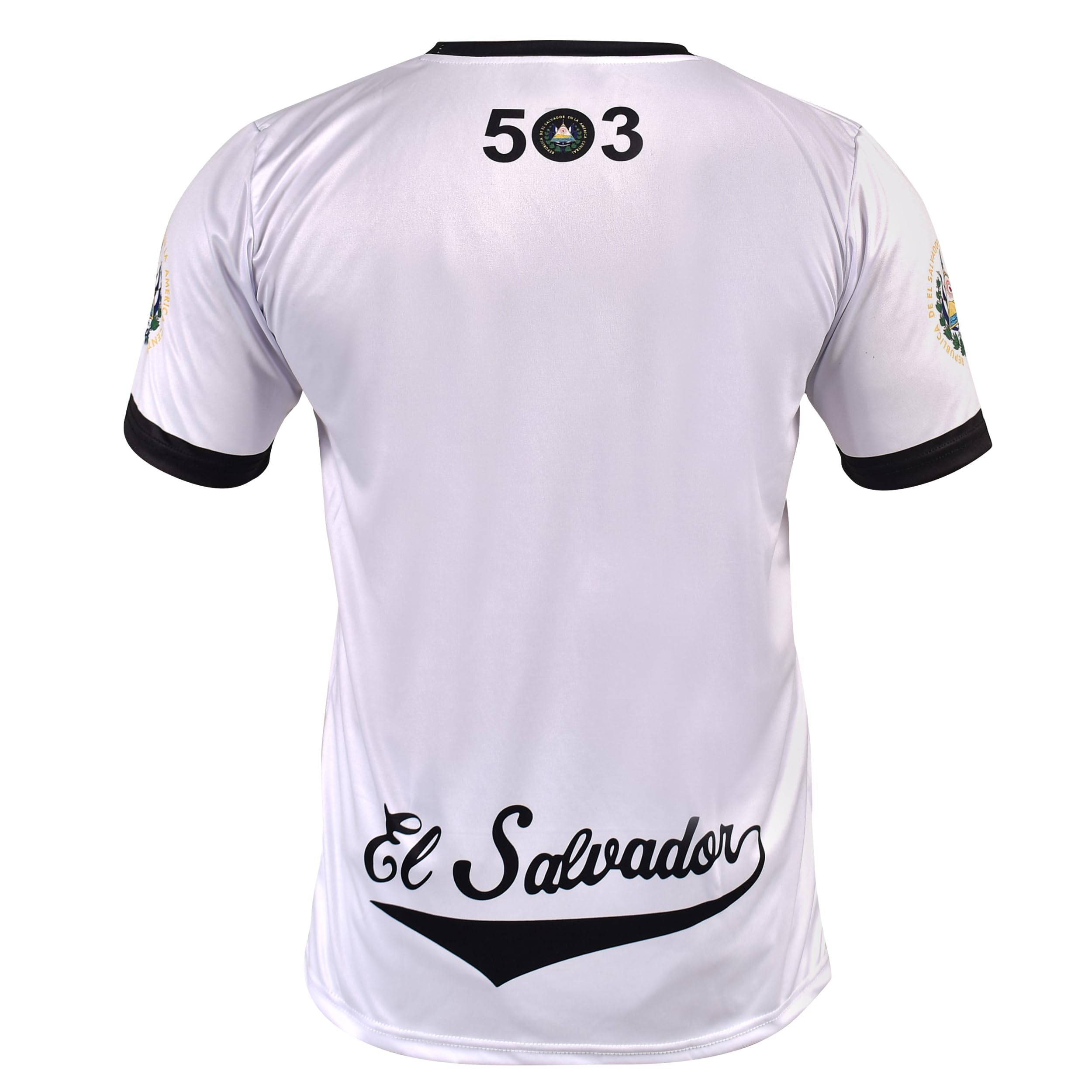 Fury El Salvador Futbol Forması El Salvador Forması Siyah Beyaz El Salvador Gömlek Tüm Salvadorans Erkek_Kadın_Unisex_Hombres