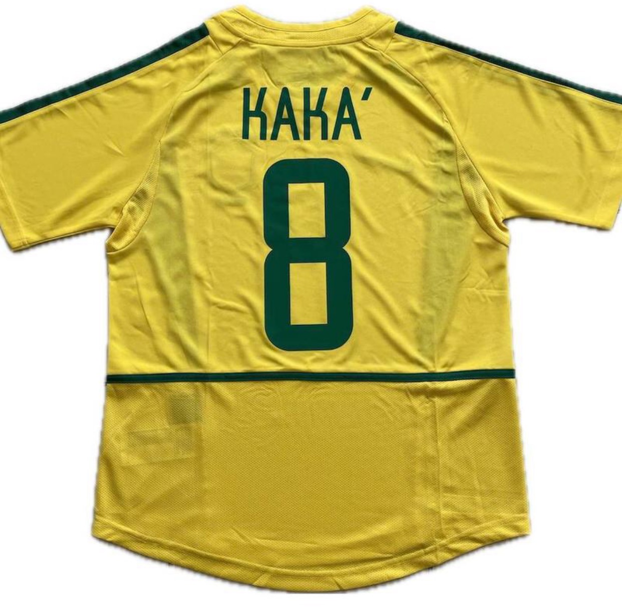 Kaka 8 Brazil National Football Team Yellow 2002 World Cup Jersey Korea Japan