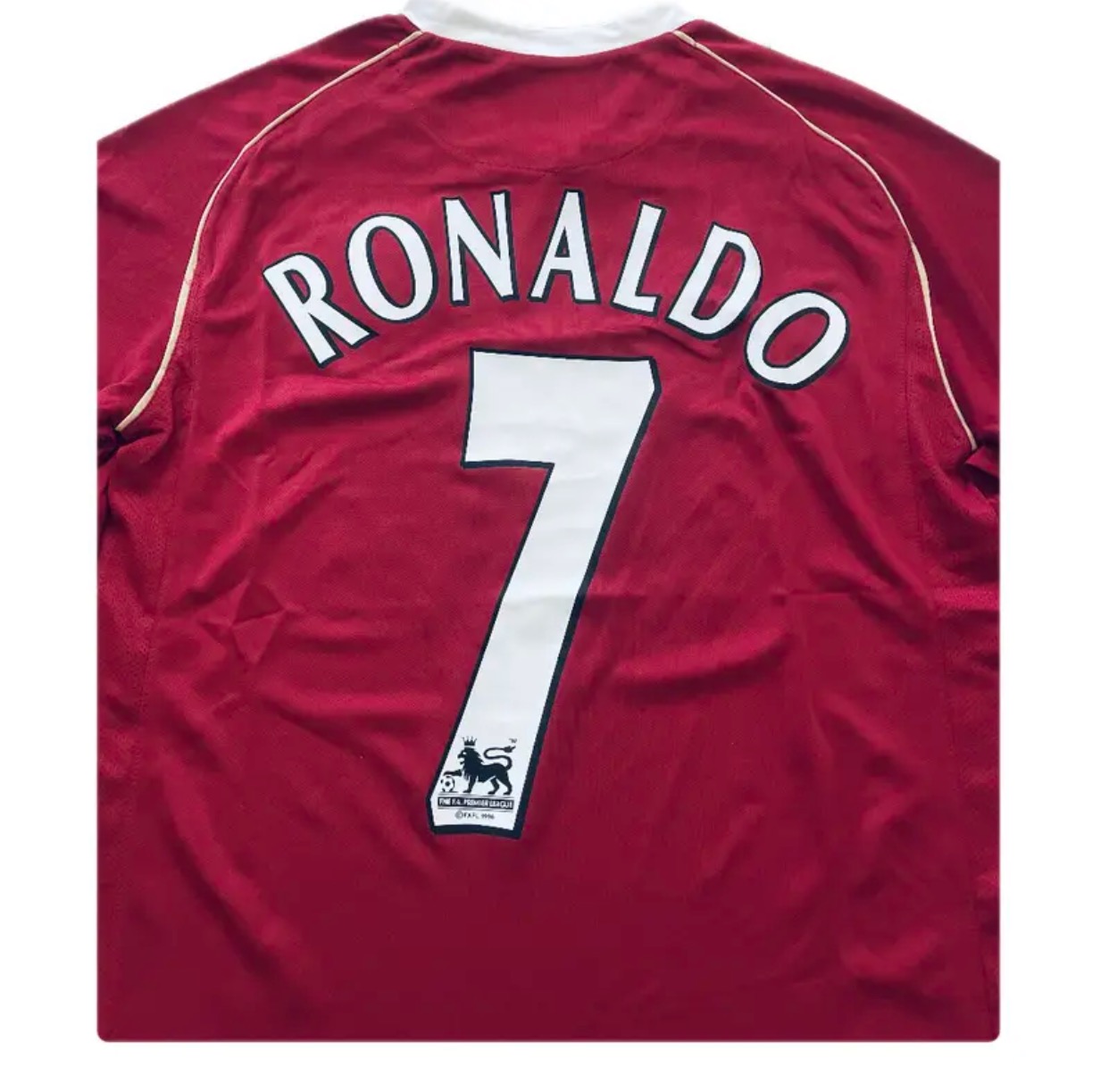 Vintage Manchester United 2006 2007 Cristiano Ronaldo Home Soccer Jersey Premier Ballstar Patch MUFC