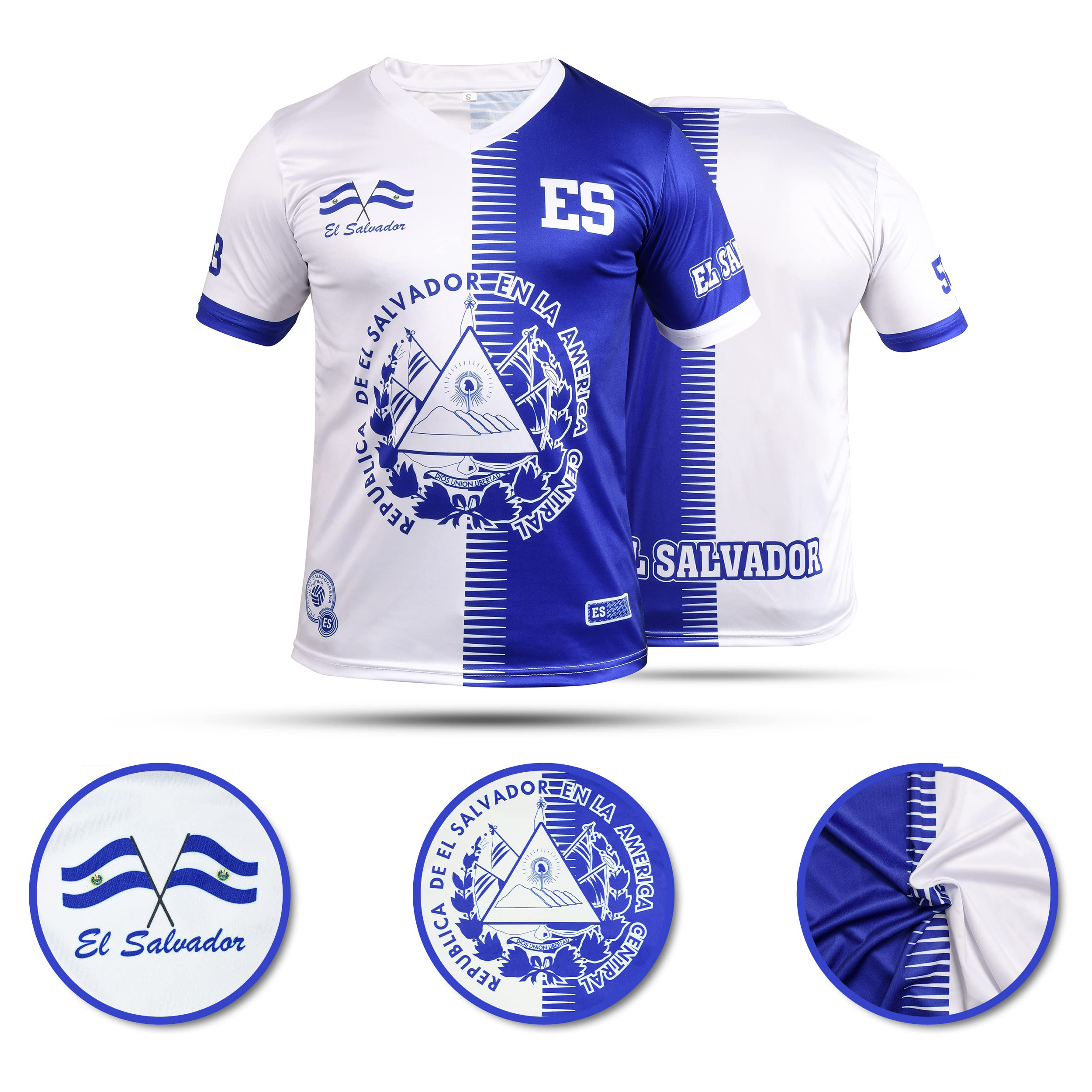 Fury El Salvador Football Shirt - El Salvador Shirt - El Salvador Men_Women_Unisex short sleeves