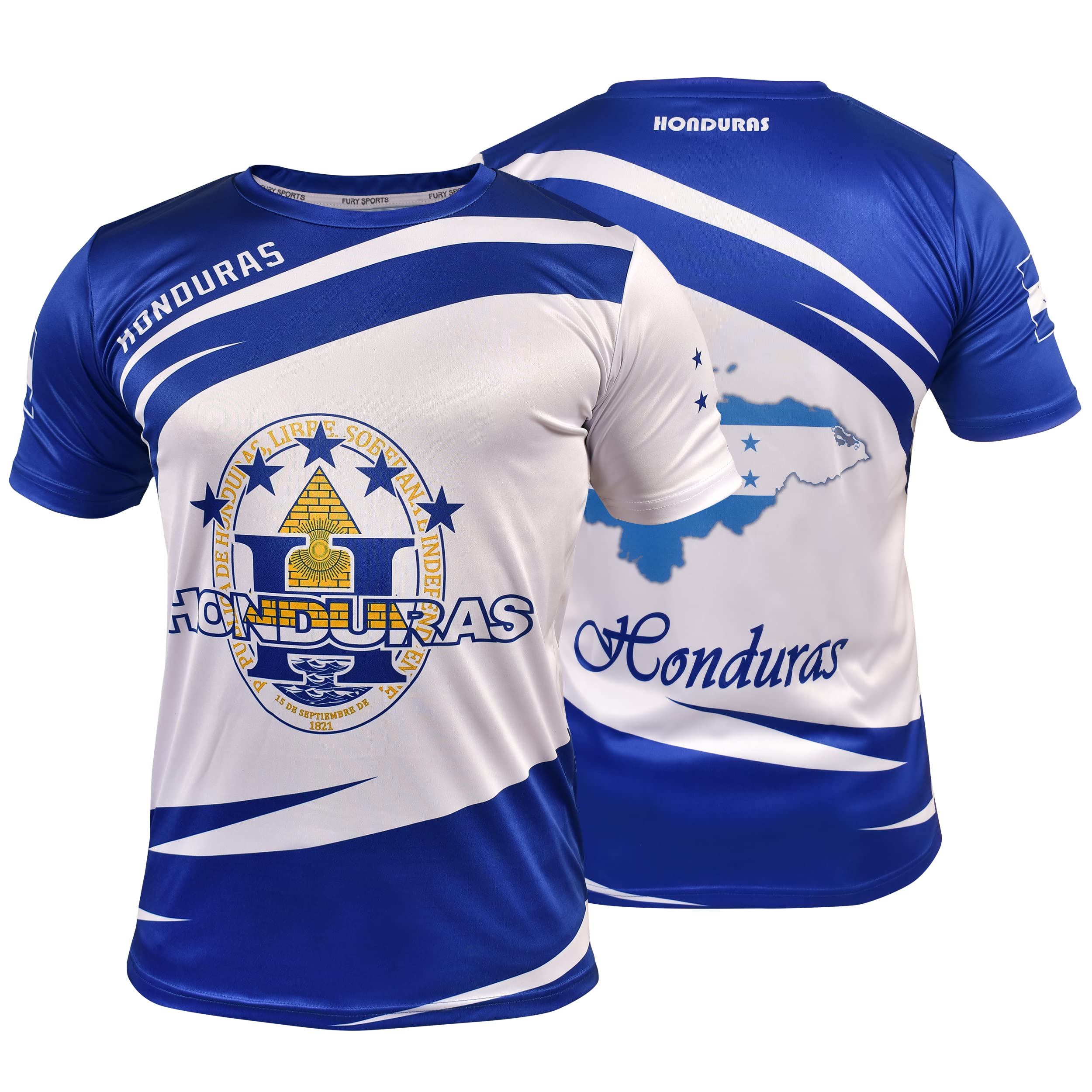 Fury Honduras football shirt - Honduras Shirt - Camiseta de Futbol Honduras shirt Hombres_ Men's_Women's_neutral