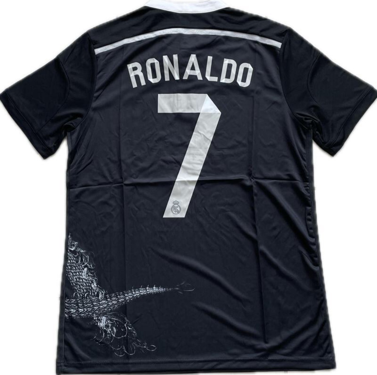 RONALDO Real Madrid Cristiano Ronaldo Yohji Yamamoto Mens Black Third Dragon Kit